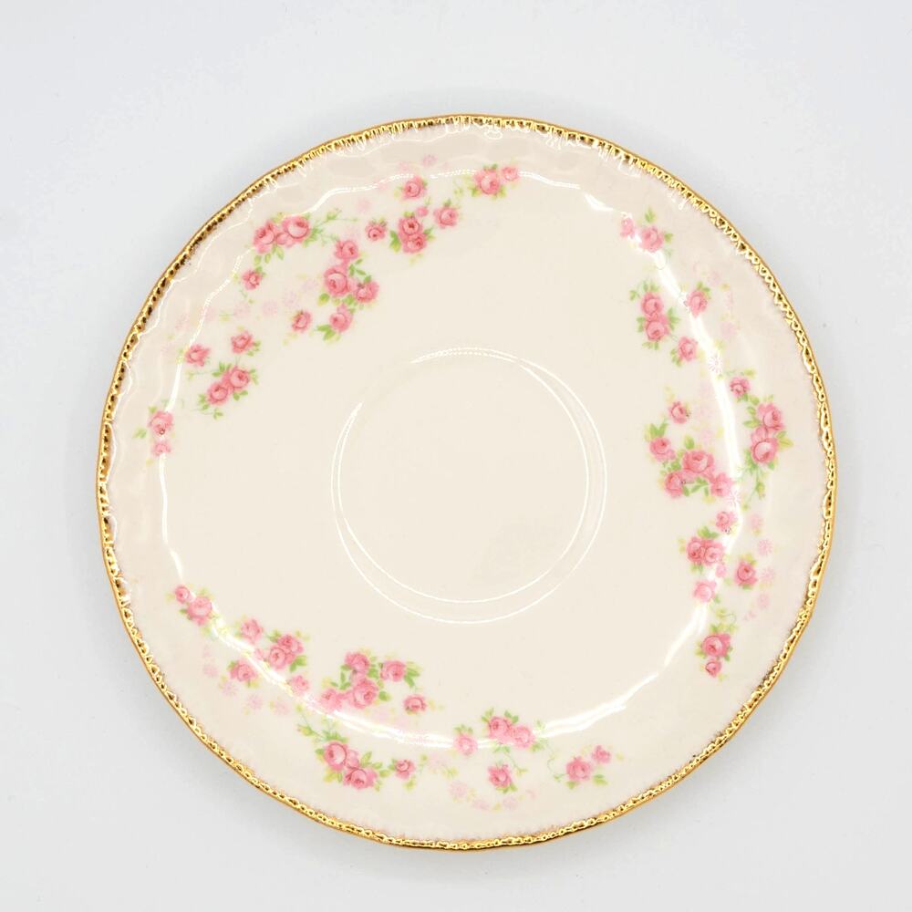 Vintage 1940 POPE GOSSER China Florence Replacement Saucer Pattern 3025 USA Made
